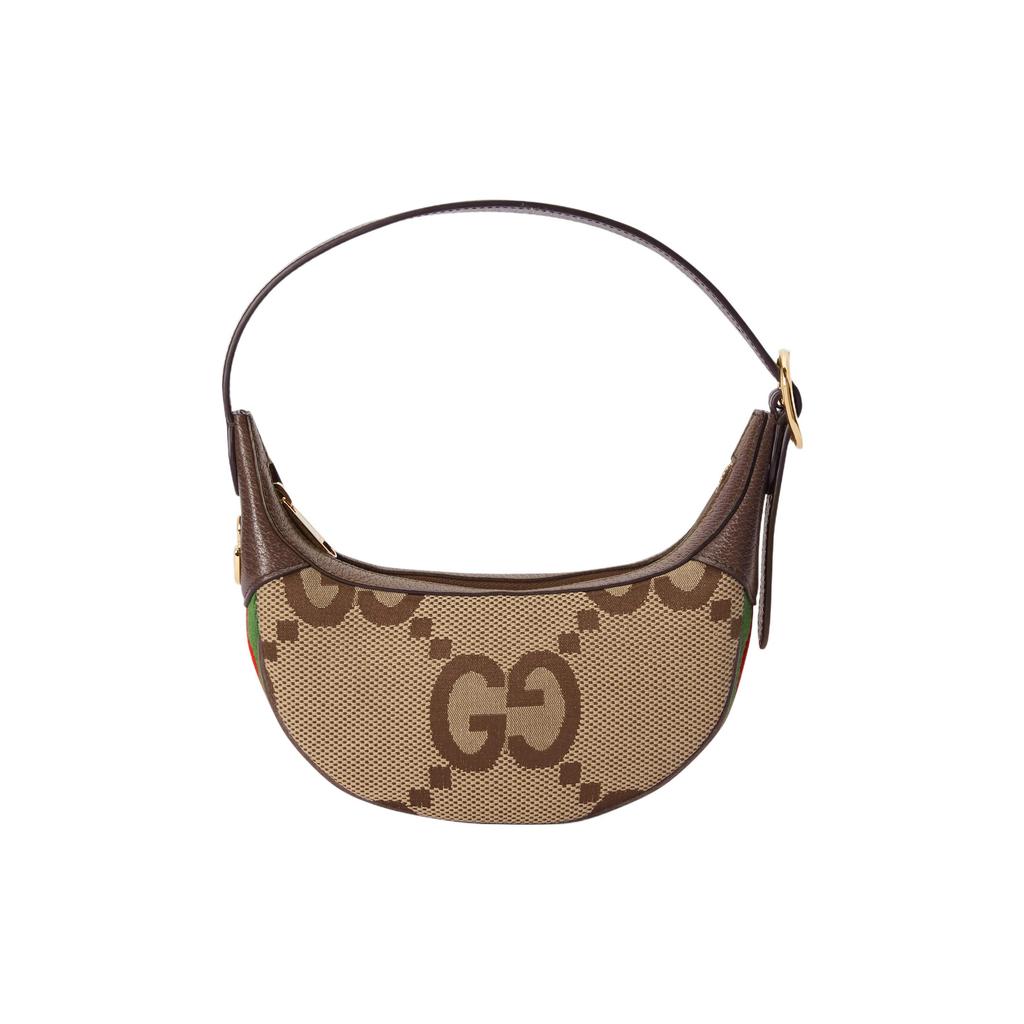 Gucci Ophidia Jumbo GG Mini Tasche Kamel/Ebenholz Damen Umhängetaschen Braun 658551-UKMDG-2570