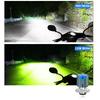 High Low Beam LED Motorcycle Headlight 3 Lens Motorbike Spotlight  Electric Motorcycle