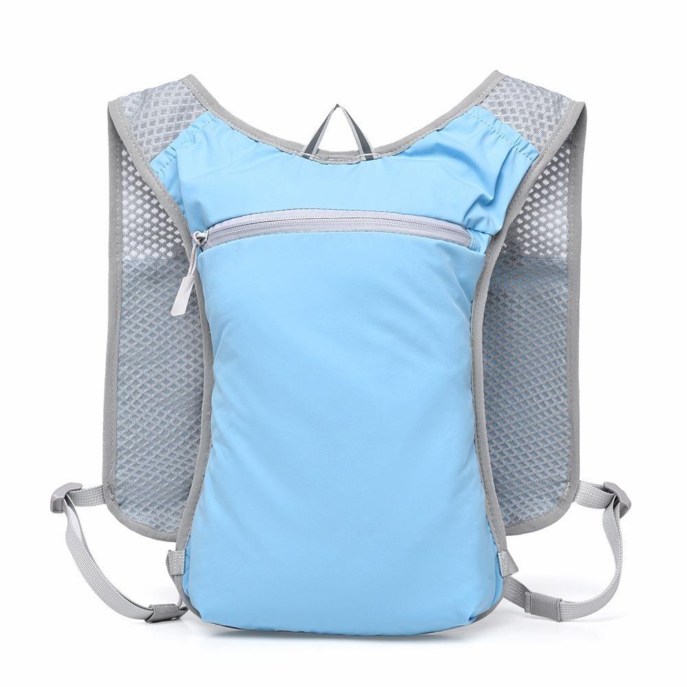 

Breathable Strap Running Hydration Vest Bag Quick Dry Cycling Vest Backpack Outdoor Sports светло-синий