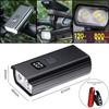 New High-Brightness Aluminum Bicycle Headlight: Waterproof Digital Display Cycling Light for Mountain Bikes