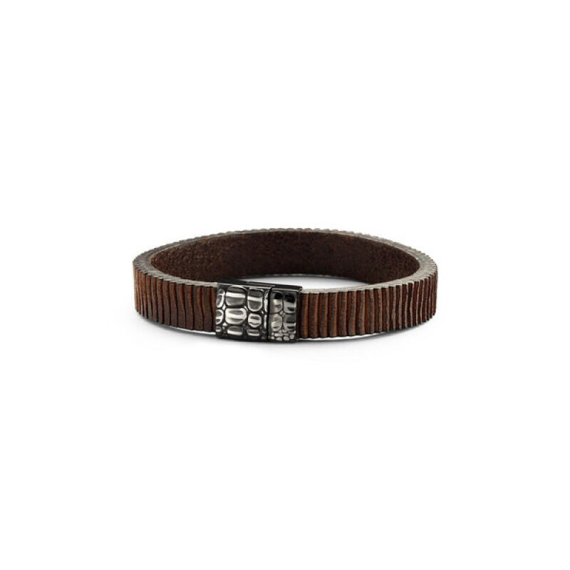 

[Frank 1967] Florence 3 Leather Bracelet Dark Brown 7FB-0277