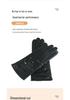 Women's Korean Style Sheepskin Fingerless Motorcycle Gloves - Warm, Thicken Real Leather Winter Wear