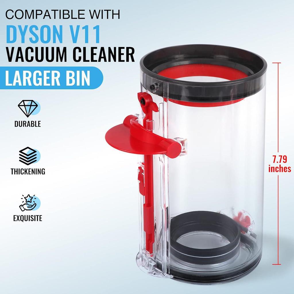 Inele de Etanșare și Accesorii Recipient Transparent pentru Praf pentru Aspiratoarele Dyson V10/V11/V12