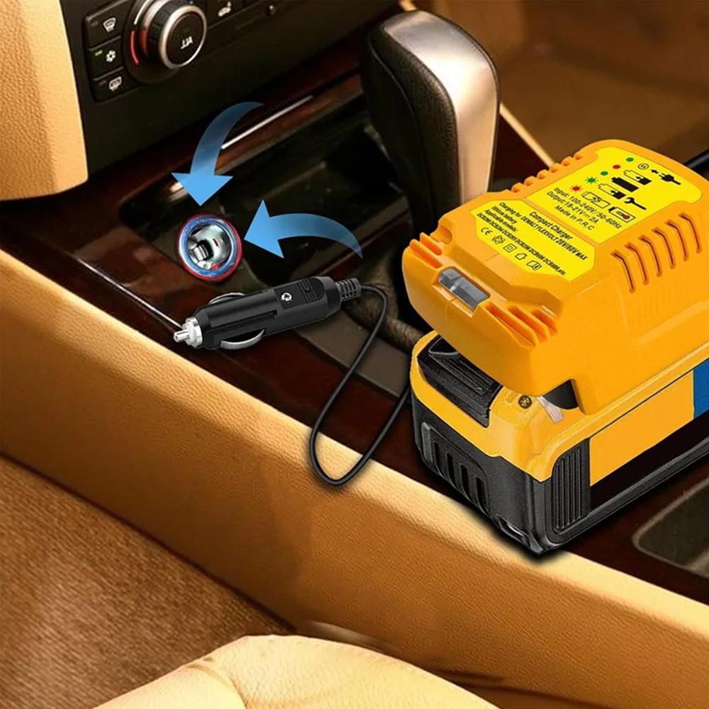 for Makita 18V Lithium Battery Charger Replacement Portable Compact Charger Car Charger With Cigarette Lighter