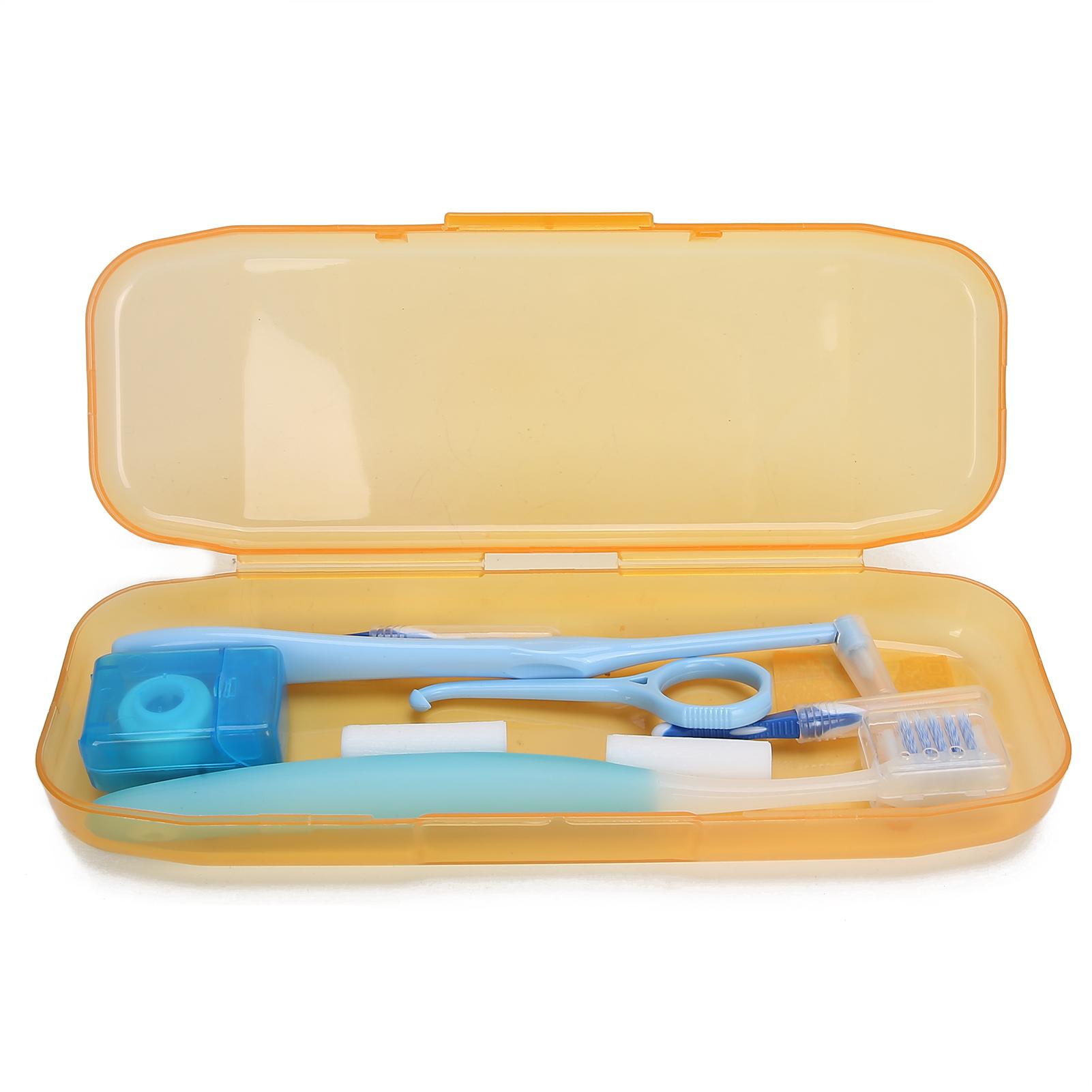 Wosawe Outdoor Sports Orthodontic Oral Care Kit Teeth Brace Cleaning Brush Interdental Brush Orthodontic Wax Tools