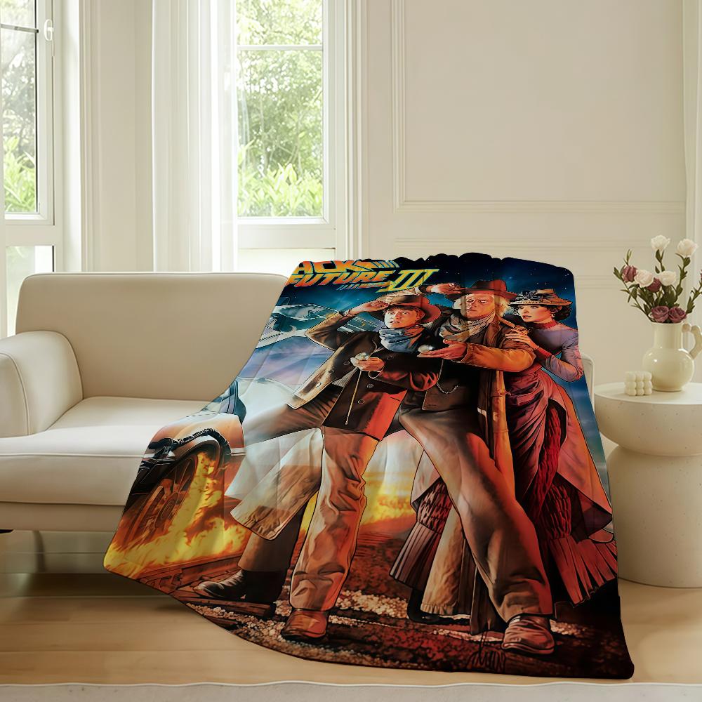 

Fantasy movie B-Back to the F-Future Blanket For Sofa Office Bed Plane Travel Sleep Read Relax Camping Soft And Warm 30x40in