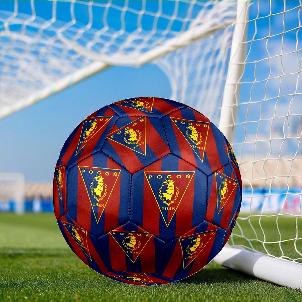 Pogoń Football Crest Size 5 Soccer Ball, Suitable for Training and Matches, High-Elasticity, Wear-Resistant Material Gift for Fan