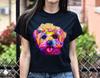 Watercolor Bichon Frises Dog Unisex Shirt S-2XL Black Navy Dark Heather