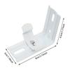 4-Piece Brackets, Heavy-Duty Portable Spare Parts for Window Headrail Mounting, Professional Iron