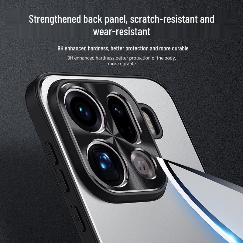 OPPO Find X9 Ultra Metal Frosted Stand Protective Phone Case - Full Coverage, Drop-proof