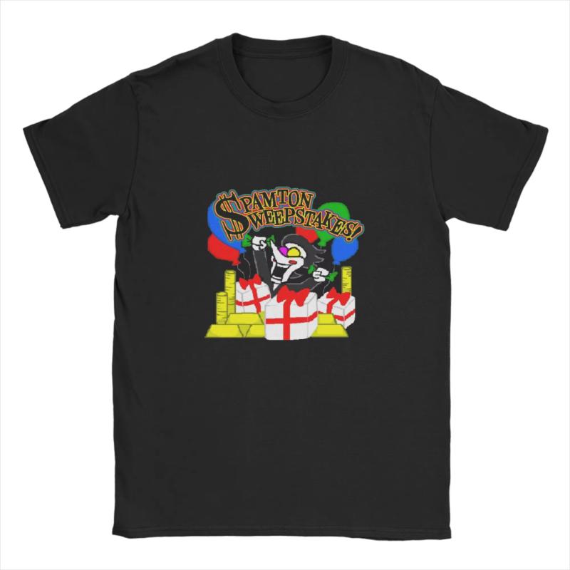 

I Love My Girlfriend Mr Tenna T Shirt Summer Deltarune Game Spamton Harajuku T-Shirts Couple Plus Size Tees Short Sleeve Tshirt 4XL