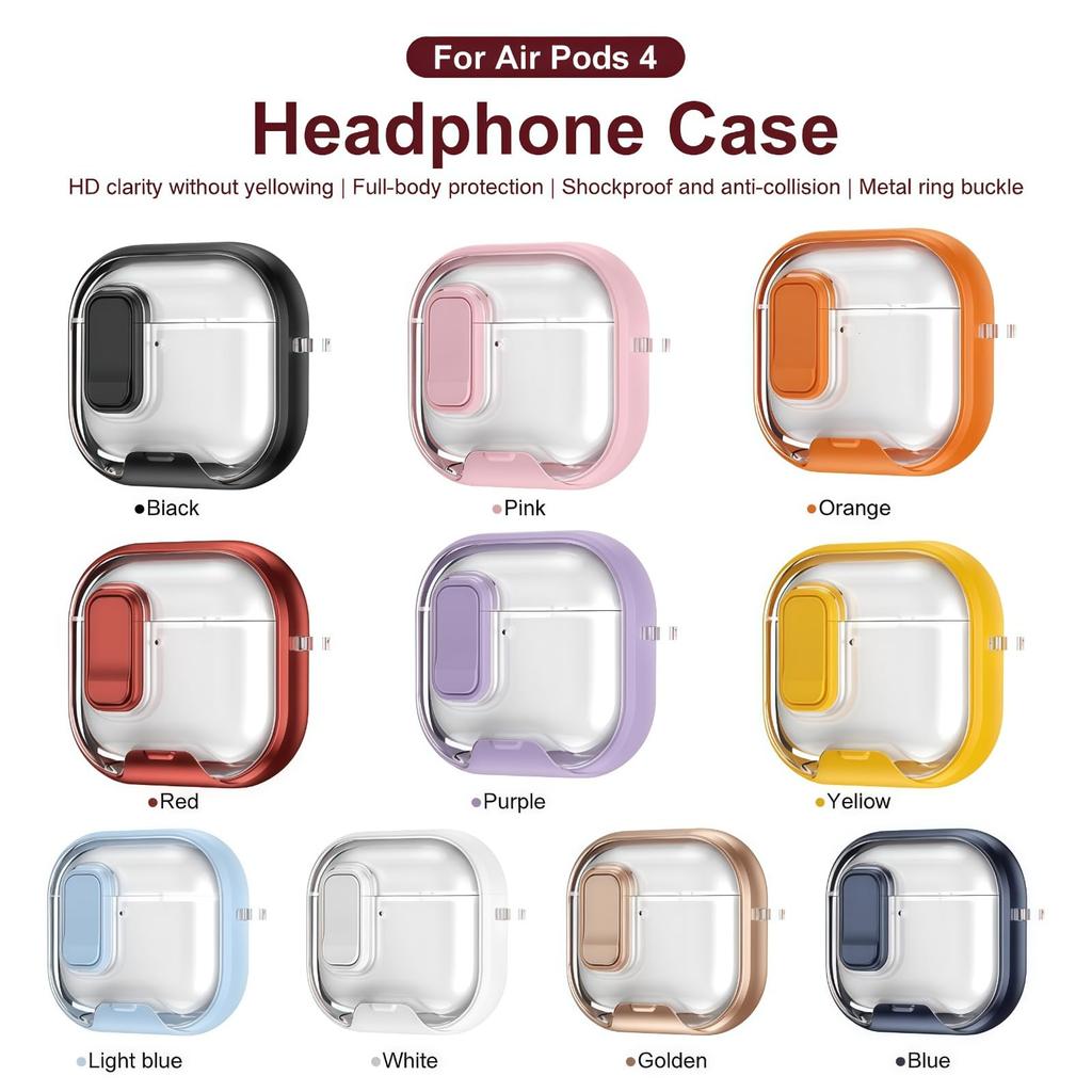 For AirPods Pro 3 Earphone Cases Safety Lock & Phone Stand Design for AirPods Pro 3 Full Drop Protective Cover for AirPods Pro 3