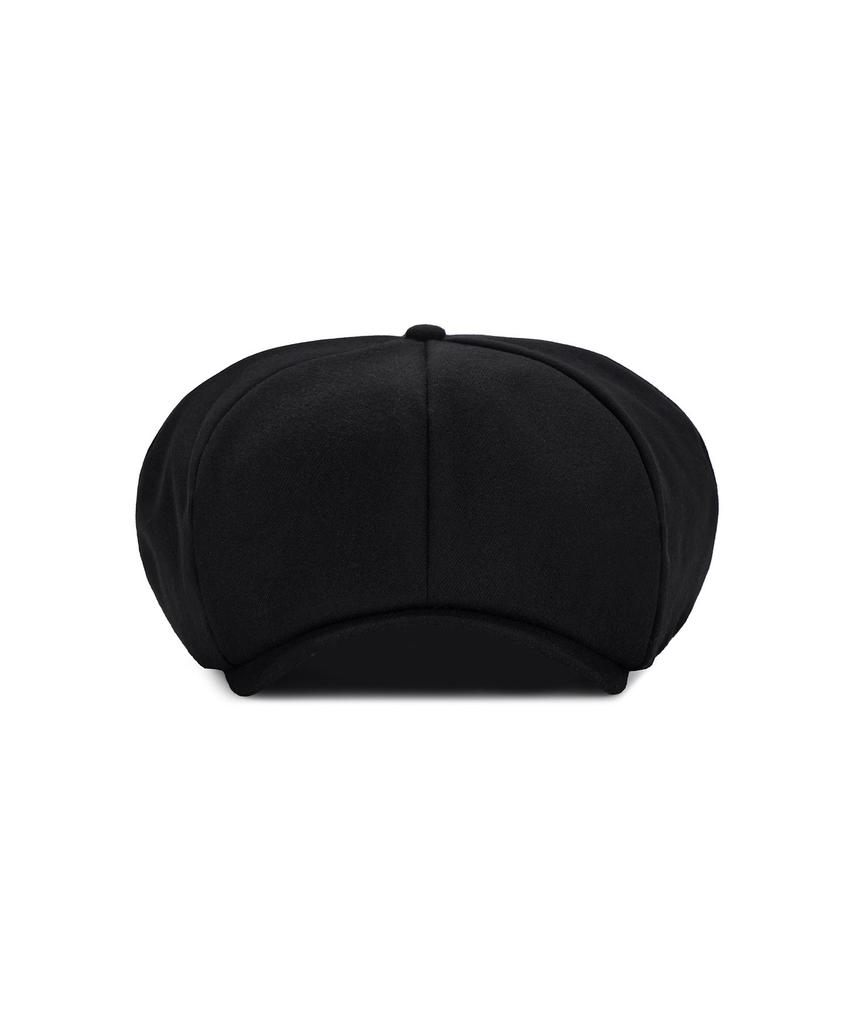 Bajal Logo Easy Fit Newsboy Cap Black