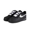 Nike Air Force 1 Graffiti Manuscript Slip Resistant Abrasion Resistant Low top Skateboard Shoes Unisex Black White CW2288-001(Team619-)