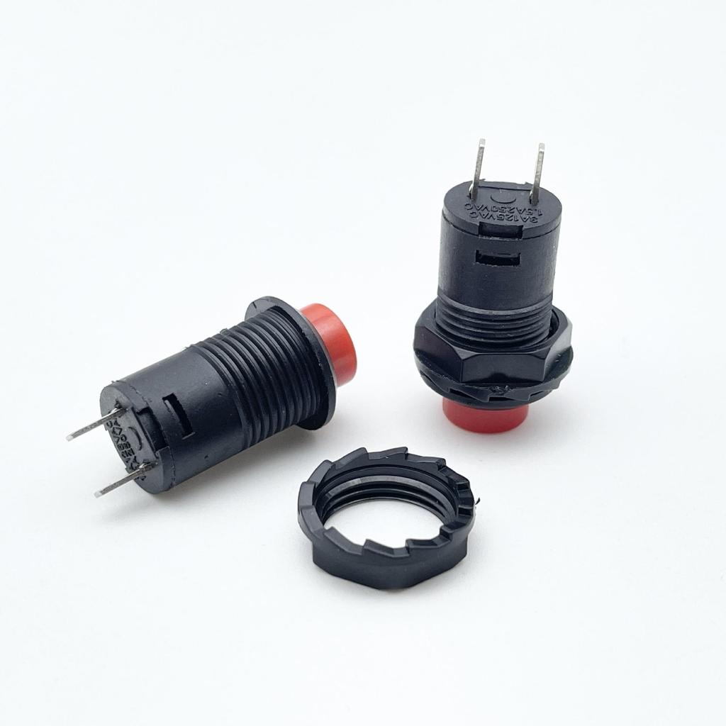 DS-428/427 12mm Round Button Switch: Self-locking, Non-locking, Self-resetting Momentary Power Switch