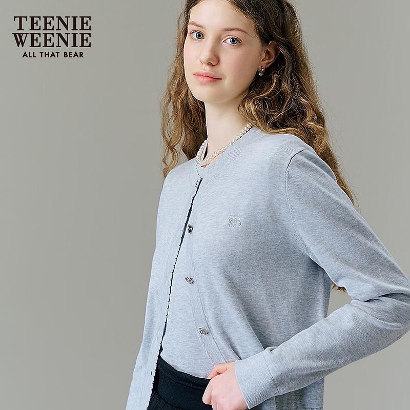 Teenie Weenie Women's Bear Knit Lace Collar Cardigan