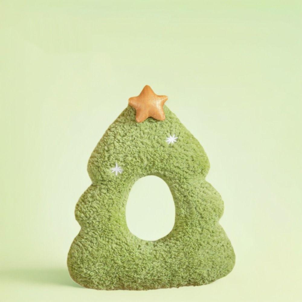 Kawaii Christmas Tree Plush Pillow Cartoon Christmas Cushion Stuffed Christmas Tree Gift