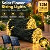 Solar Powered Flower String Lights IP65 Waterproof Outdoor Garden Decor