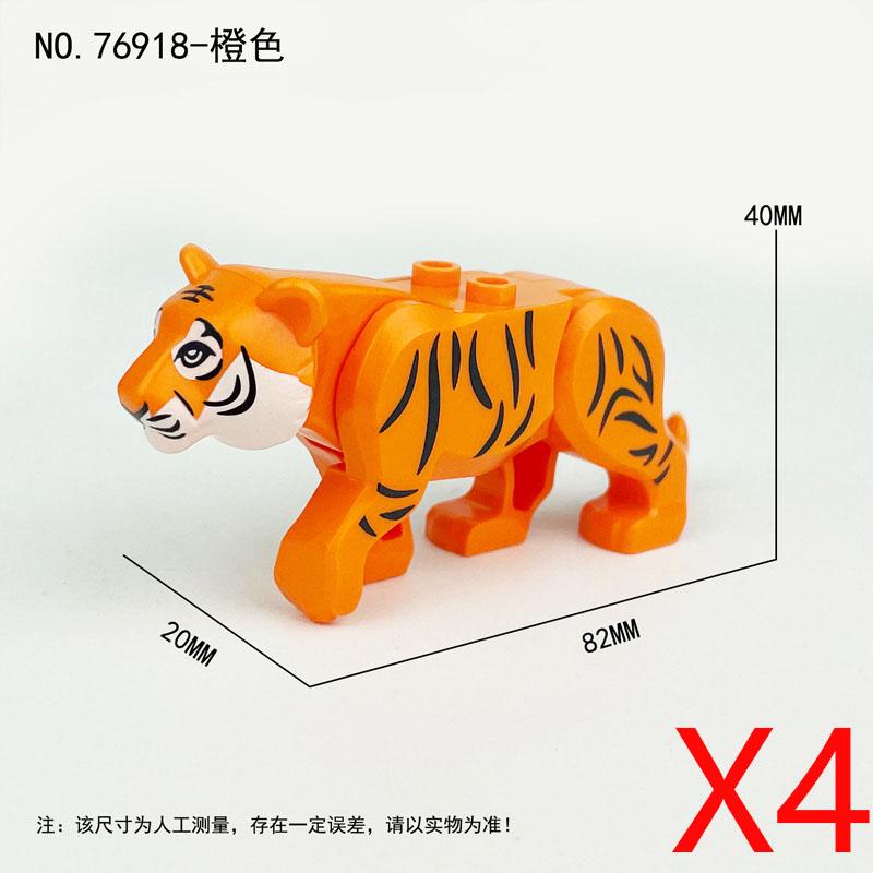 MOC Zwierzęta Zoo Klocki Słonie Tygrysy Słonie Małpy Łosie Niedźwiedzie Owce Wielbłąd Koń Krokodyl Lampart Mini Klocki DIY T11
