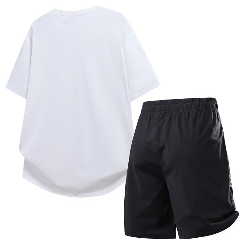 Men's Short Sleeved Set Versatile Casual Sports Two-piece Set