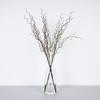 120cm Length Artificial Willow Branch 4-Fork Realistic Design Simulation Tree Branch Curly Shape Soft Texture Simulation Flower
