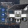 V380 PRO Solar Camera 4G 15MP 3 PTZ Lens Human Detection 3 Screen Security Surveillance Night Vision Waterproof CCTV Security Protection