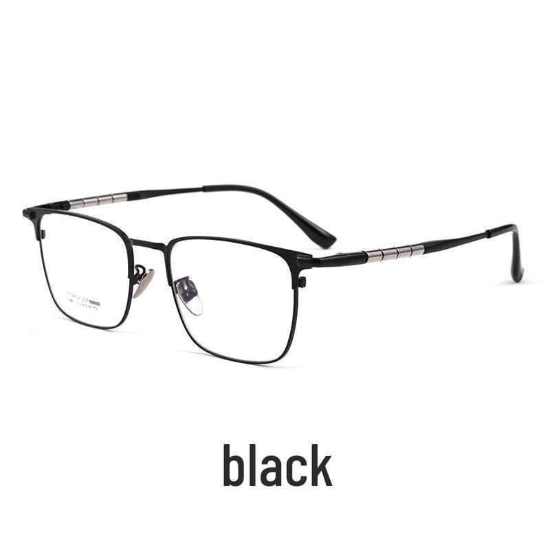 Bestfen 9009T Semi-Titanium Retro Eyeglass Frame with Rising Bamboo Joint Design