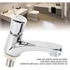 Basin Sink Faucet Time Delay Water Saving Water Tap Copper Alloy Push Switch Cold Water Faucet for Home Kitchen Bathroom Restroom Hotel