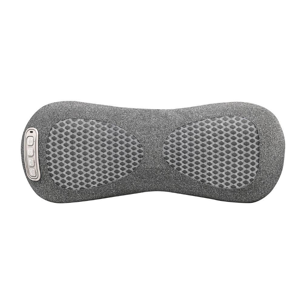 Hot Compress Neck Massager Pillow Breathable Lumbar Support Pillow Portable Travel Massager Office