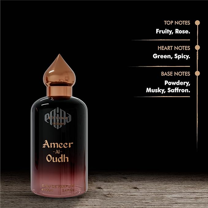 EFTINA by Al-Nuaim Ameer Al Oudh Eau De Parfum | EDP Perfumes | Long Lasting Perfumes | Luxury Perfumes For Men & Women | 100 Ml