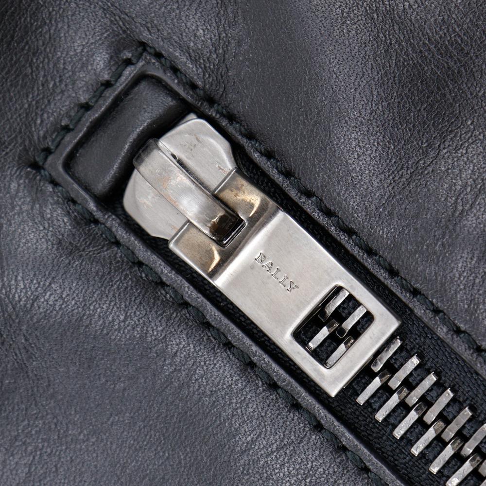 BALLY TAS Business bag 2WAYShoulder black leather mens Used