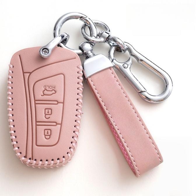 For  Grandeur HG  Genesis G80 Santa Sedan Fe 3DM Grand SantaFe 2018 IX45 EQUUS Azera Car Remote Key Case Cover Holder