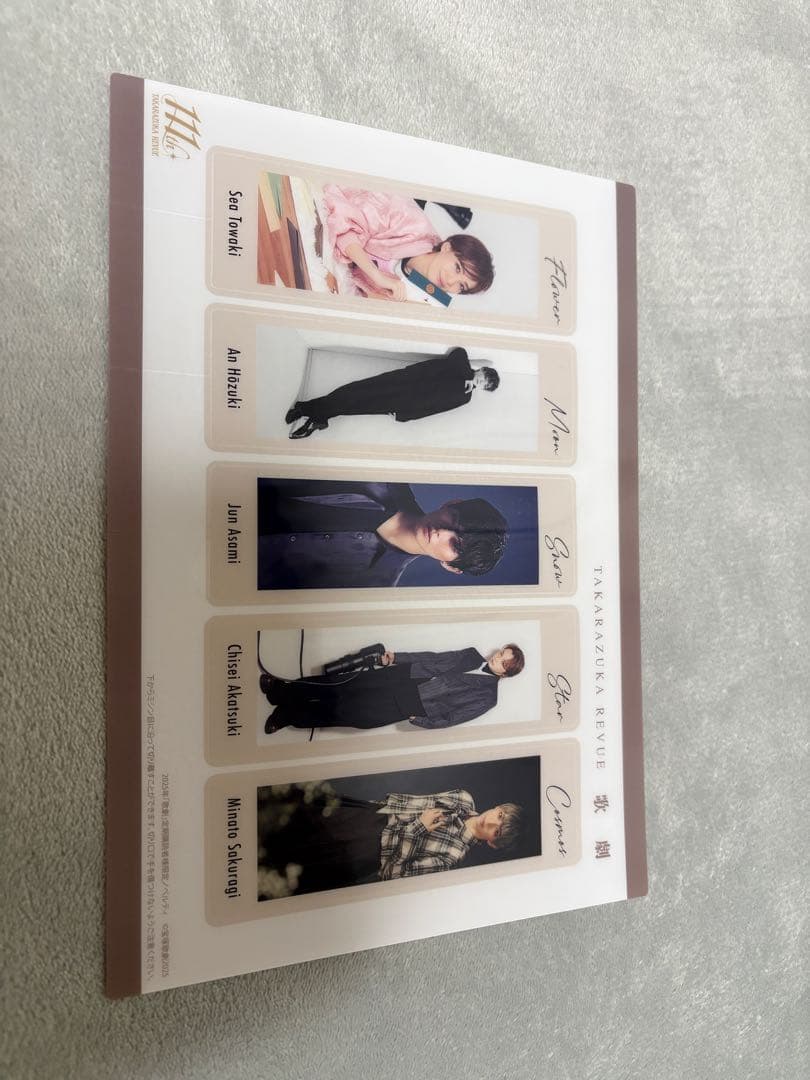 

[USED] Takarazuka Revue subscription bonus bookmark