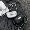 Chic Silver Mini Bag For Women Stylish High-end Summer Shoulder Crossbody Purse