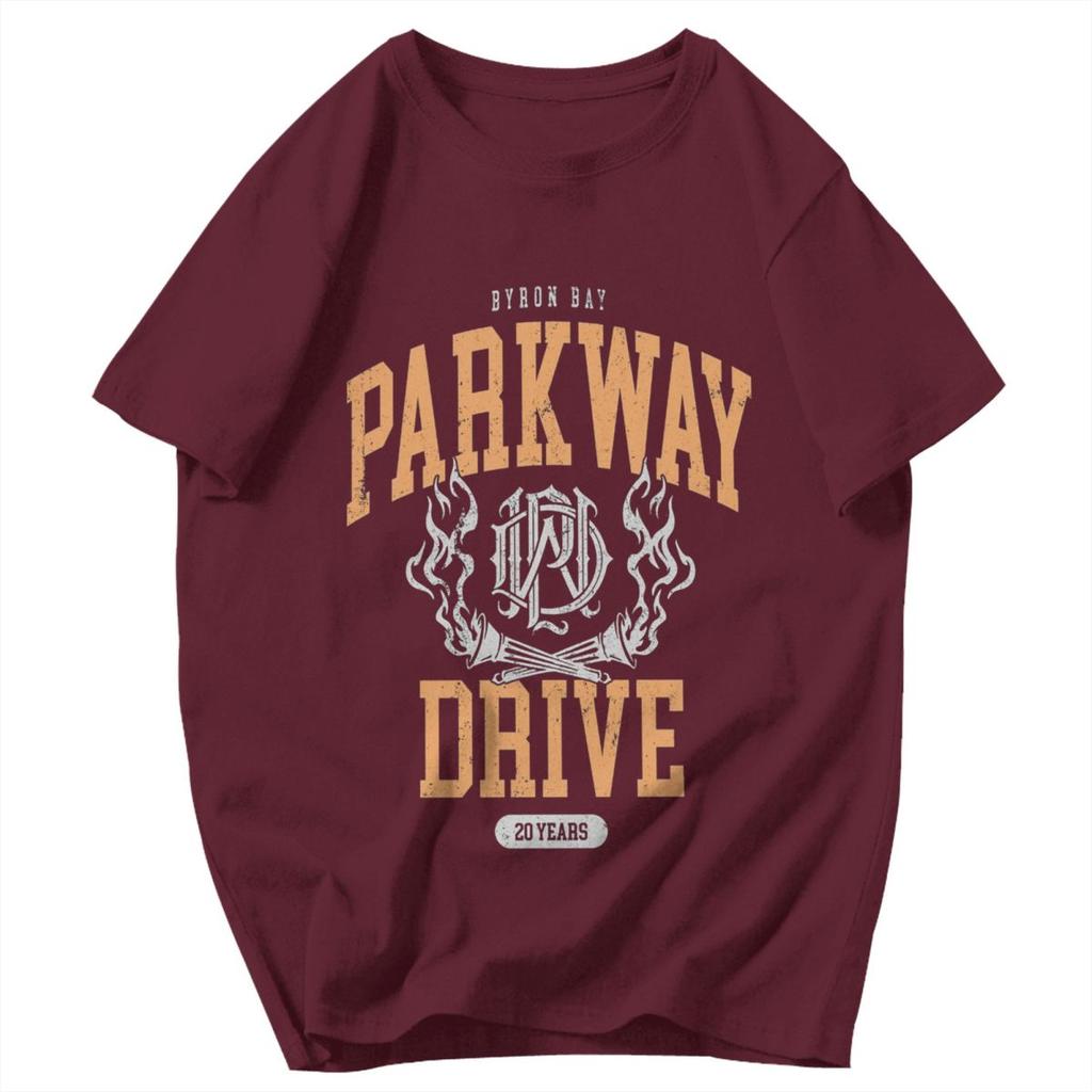 Men T Shirt Parkway Drive 20 Year Anniversary Europea Awesome Cotton Y2K Graphic Short Sleeve Unisex Clothing T Shirts