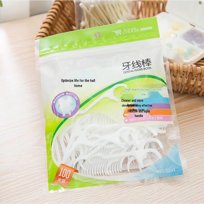 

Sijilv Kang High-Elastic Ultra-Fine Dental Floss Picks, 100 Count Family Pack