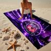 1PC Toul-ouse Crest Design Beach Towel - Soft,  Absorbent Microfiber, Lightweight, Ideal for The Beach, Parties, Travel, Camping Fan Gifts
