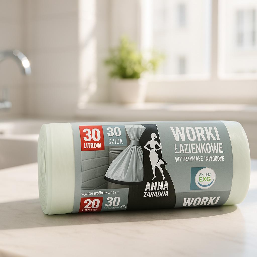 Worki Na Odpady 20L Białe Hdld A'30 Anna Zaradna