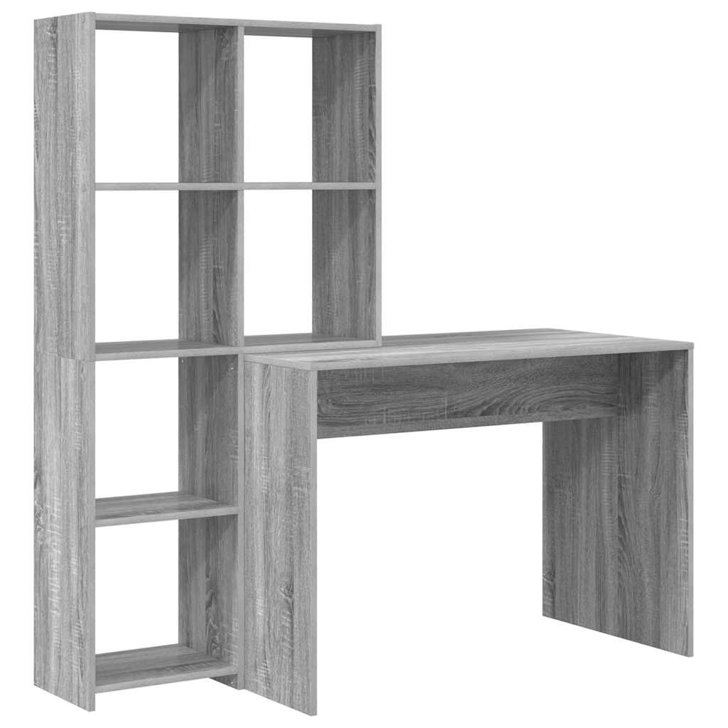 Desk Grey Sonoma 138.5 x 55 x 143 cm Particleboard