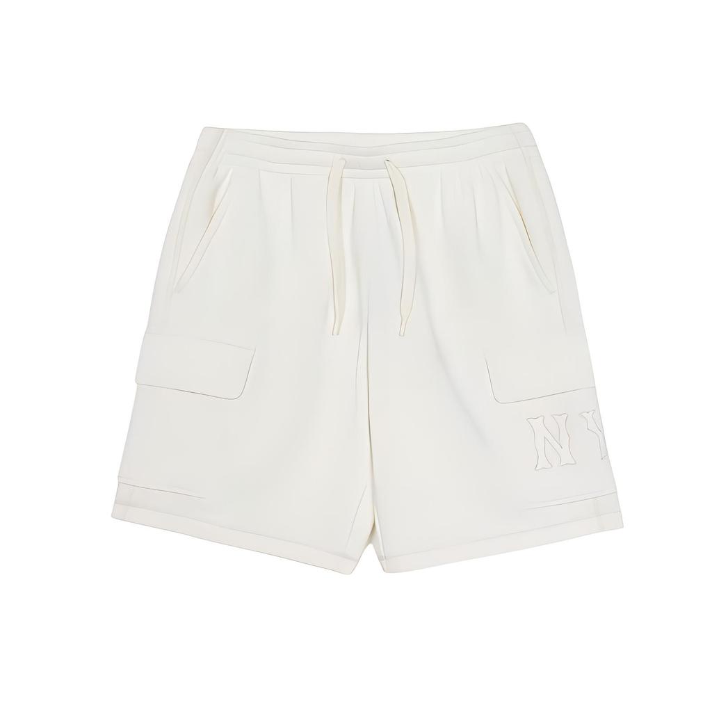 New MLB Basic New York Yankees Casual Shorts Unisex Cream 3ASPB0653-50CRS