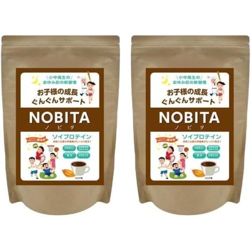 

[Set of 2] NOBITA Soy Protein 600g, Junior Protein, with Fujistore Original Sticker, Popular Value (Cocoa)
