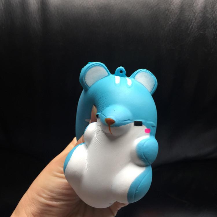 Cute Hamster Squishy Phone Charm With Pu Foam For Stress Relief And Gift Use