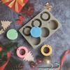 6 Cavity Round Disc Silicone Mold For Baking Egg Bites Muffin Top Pan Chocolate Cake Pie Custard Tart Bakeware Tools Candle Mold