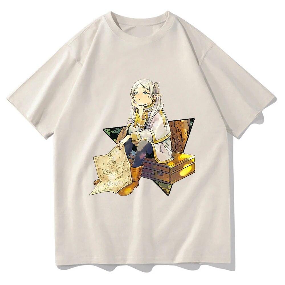 

Футболка Frieren Beyond Journey s End, модная унисекс Harajuku Kawaii Sousou No Frieren, футболка унисекс, аниме Unisexga, хлопковые футболки унисекс L