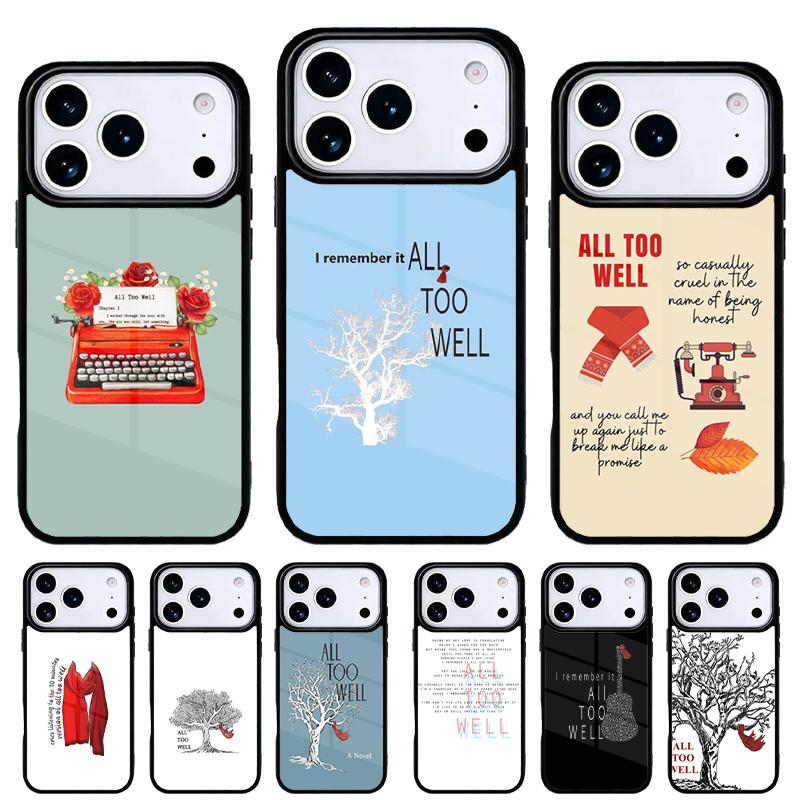 All Too Well Short Film Book Phone Case for iPhone 17 16 15 14 13 Pro Max Back Cover for 12 11 Pro Coque