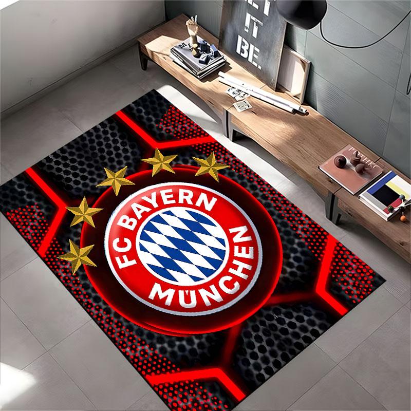 FC Bayern Munich Logo Carpet Suitable As a Non-slip Mat for the Living Room or Bedroom Sofa
