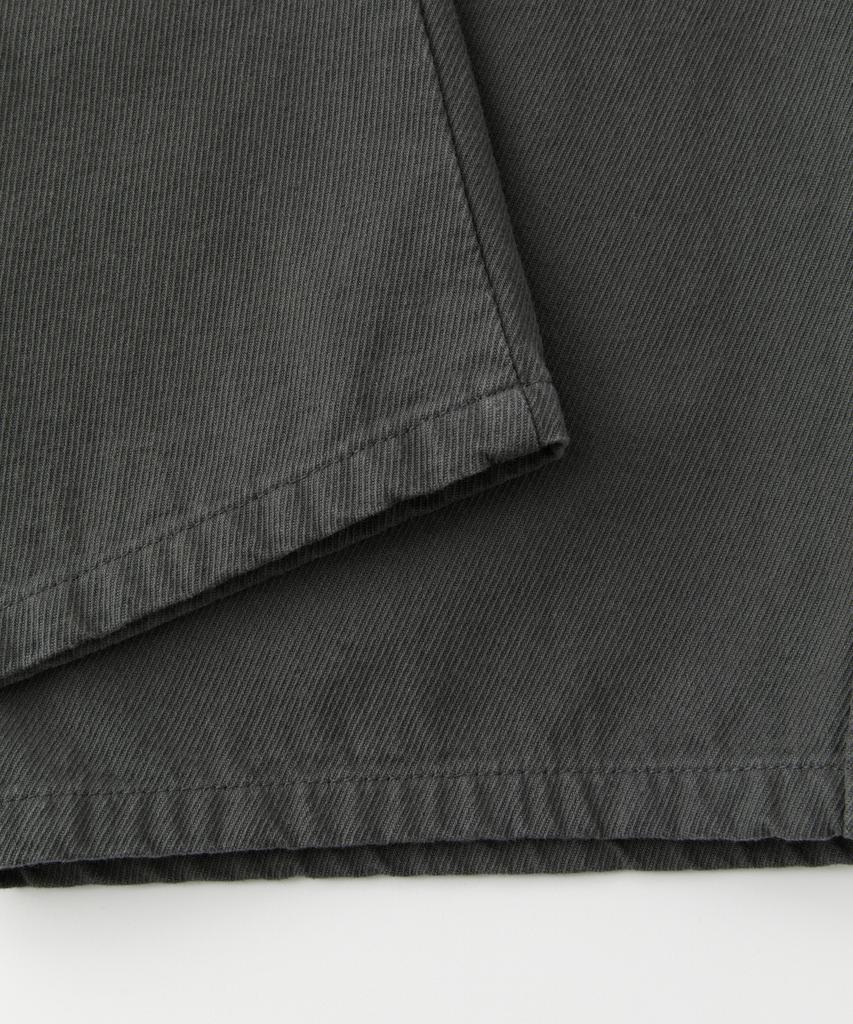 COFWI Wide One-Pleat Cotton Pocket Pants Charcoal