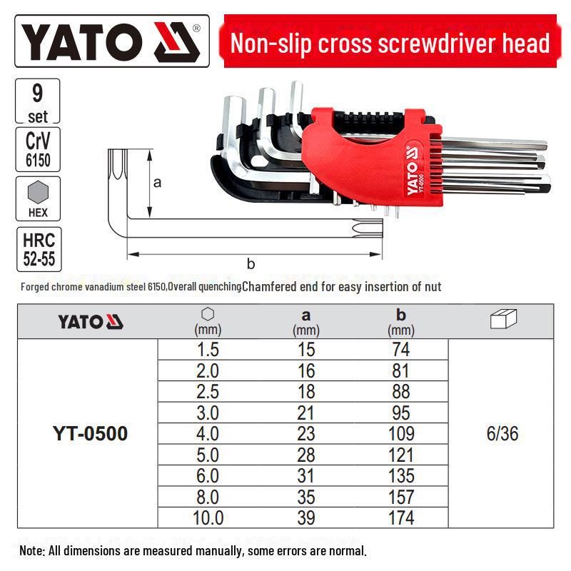 Yiertuo Hexagonal Wrench & Screwdriver Set