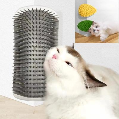 Griffoir pour chat, Masseur, Griffoir pour chat, Brosse pour animal de compagnie, Élimination des poils, Peigne, Toilettage des poils, Confortable et facile à utiliser Fournitures pour animaux de compagnie