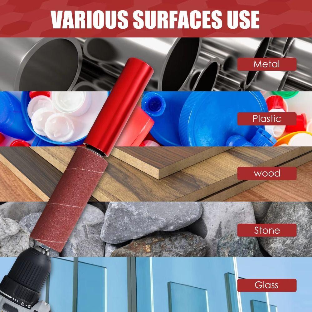 Sanding Rod Drum Sanding Kit Drill Attachment Conversion SandingTool Mini Belt Sander  Plastic